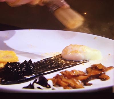 melbourne food depot gold glitter rocks on Masterchef Australia