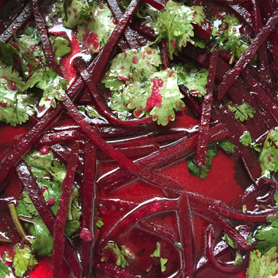 Forced pickling of Beetroot with lactic acid