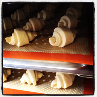 ionic01 croissants in the oven using the melbourne food depot hickory smoke power